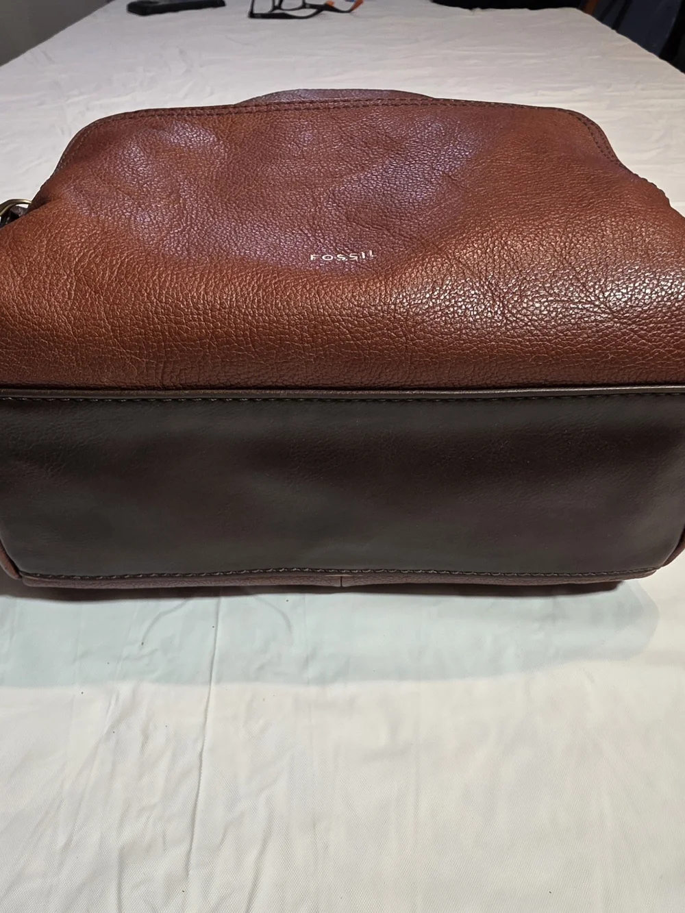 Fossil Brown Leather Mini Backpack - Classic Women's Bag
